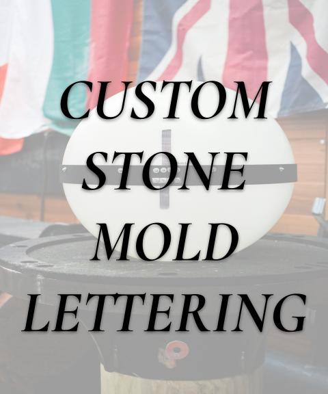 Custom Stone Mold Lettering